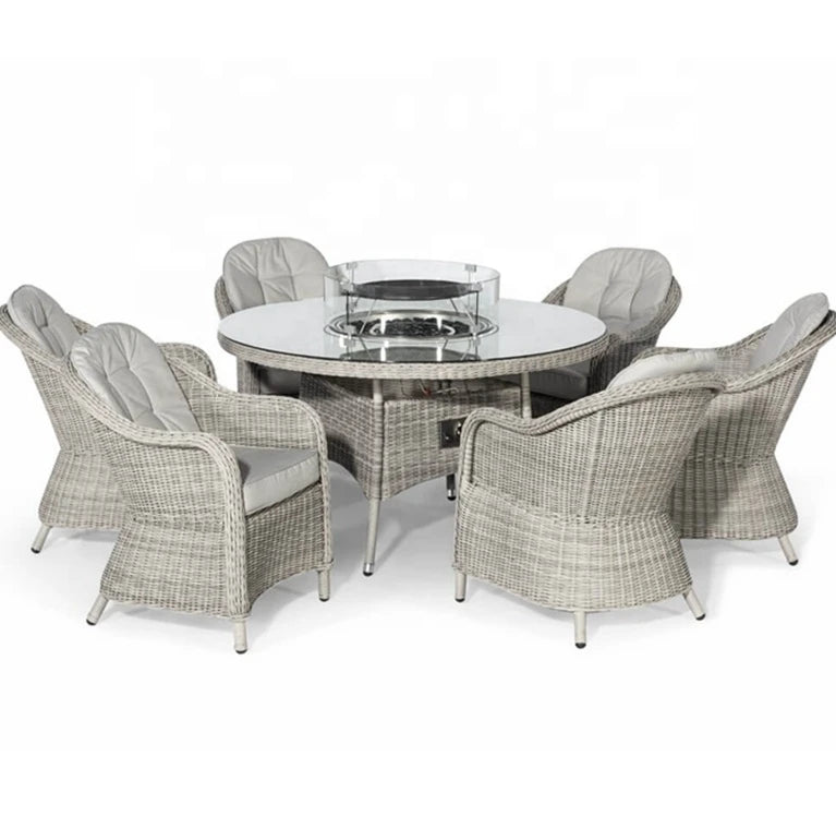 garden firepit dining table set modern table barbecue garden
