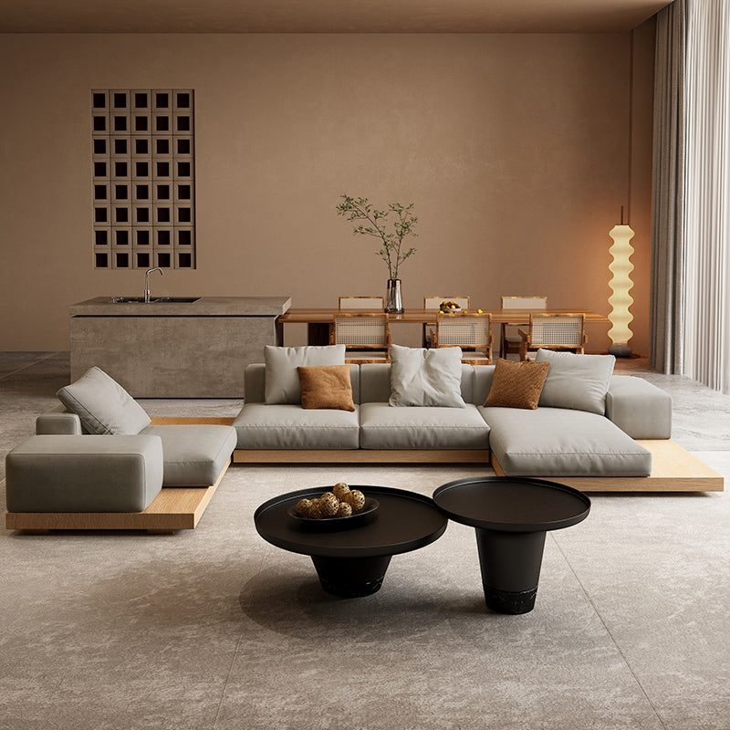 Fabric sofa Japanese style large apartment VillauType corner module combination sofa living room modern minimalist