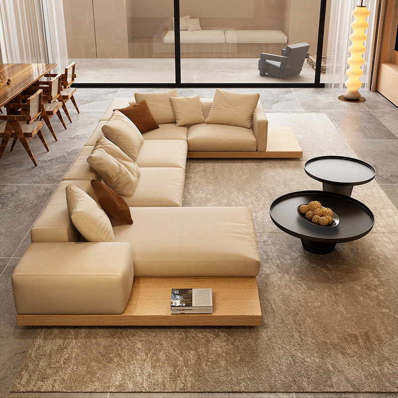Fabric sofa Japanese style large apartment VillauType corner module combination sofa living room modern minimalist